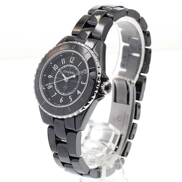 CHANEL J12 H5695 Black ceramic date black Dial Quartz Ladies Watch_835429 - Picture 1 of 5